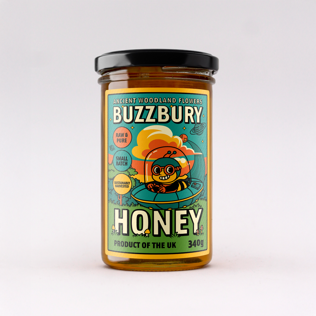 Buzzbury Honey - Pure Woodland Honey 340g