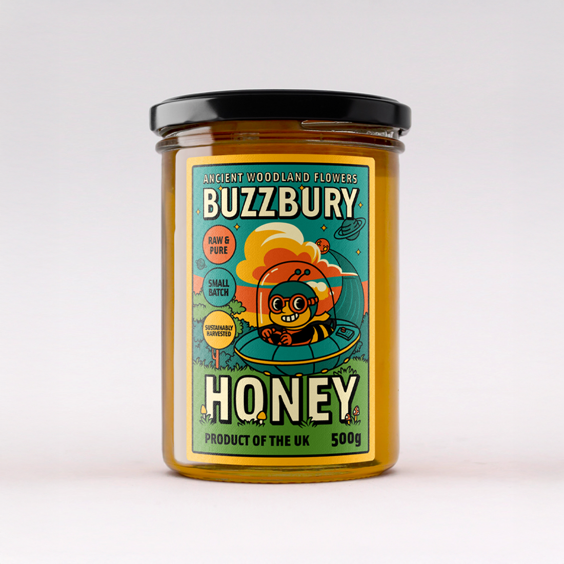 Buzzbury Honey - Pure Woodland Honey 500g