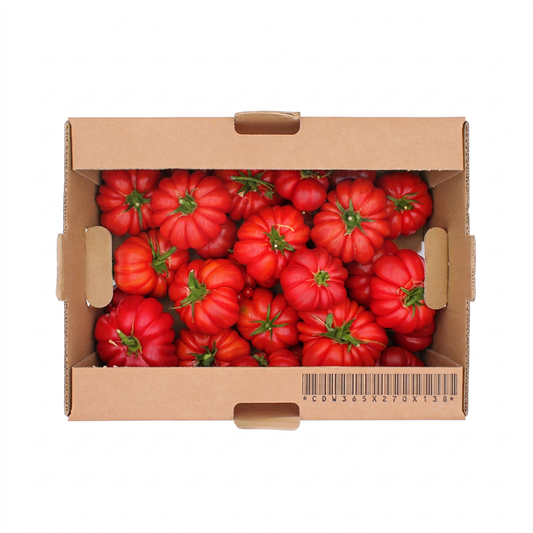 Fresh Heirloom Tomatoes Mushroom Basket